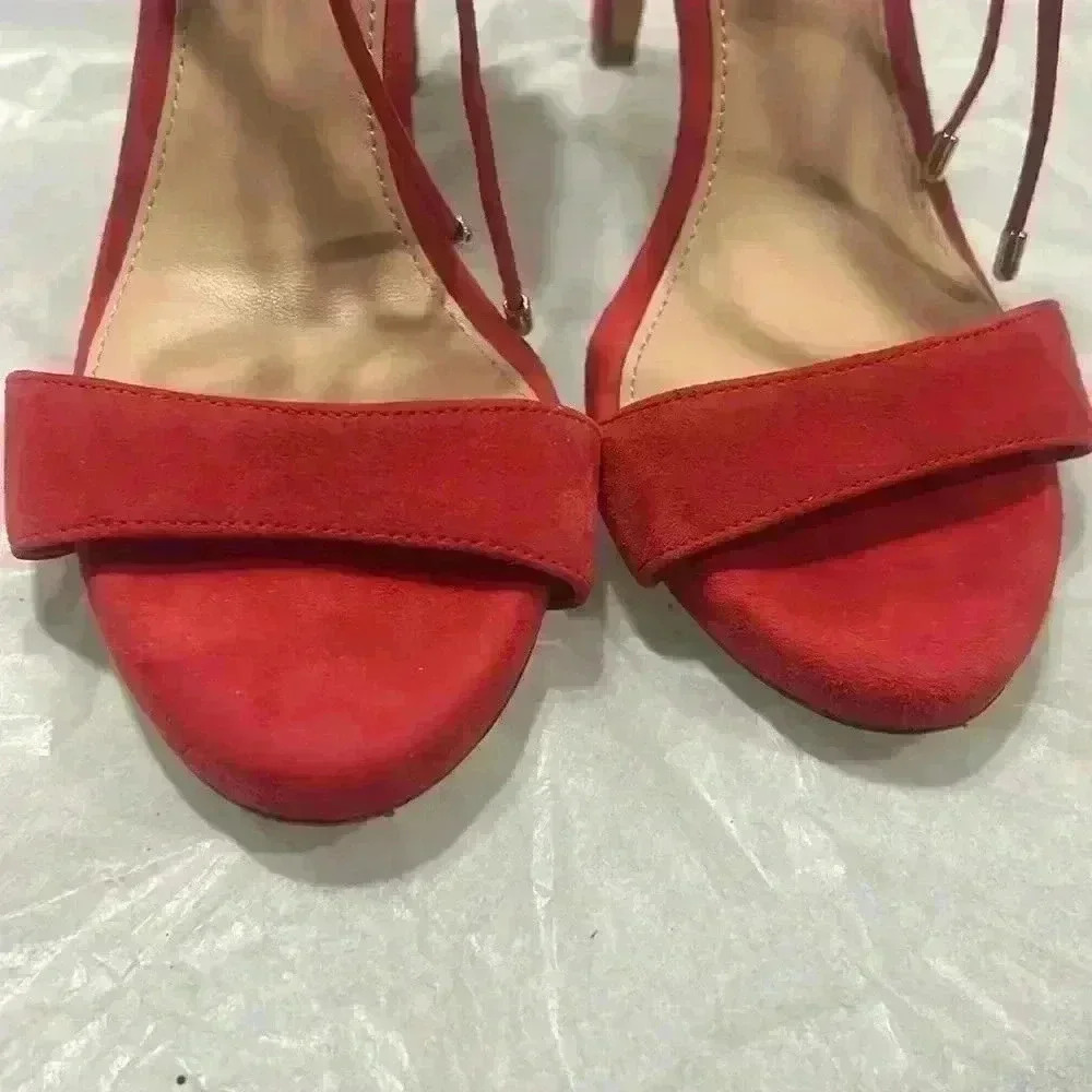 ANTONIO MELANI RED LACE UP PUMPS - Picture 5 of 7